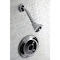 Kingston Brass Shower Faucet, Polished Chrome, Wall Mount KB3631TSLH - alternate 6